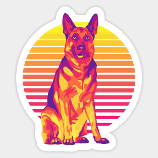 German Shepherd Sunshine Sticker